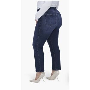 Good American Womens Good Classic Split Back Pocket Slim Straight Leg Jeans‎ 15